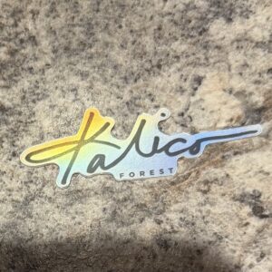 Kalico Forest Script Sticker — Holographic (Limited Edition)